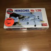 Henschel Hs 126 A-1 Recon & Liaison, Kit, Airfix 03028 IN 1:72 NOS Model Plane