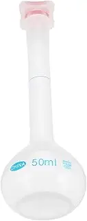 TOVINANNA High Neck Volumetric Flask Precision Measuring Bottle for Laboratory Use Transparent Science Flask for Accurate Liquid Sampling Chemistry and Biology