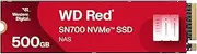 Western Digital SN700 500GB NVMe M.2 SSD for NAS, Red