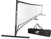 FILA Pickleball Net - 22 ft x 3 ft Regulation Size, Black Nylon Mesh, Includes Carry Bag, Quick & Easy Setup