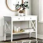 Stylish Console Table Hallway Wooden Display Storage Durable Home Furniture