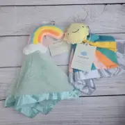 Cloud Island Sunshine Sun Lovey & Rainbow Security Blanket OekoTex Certified