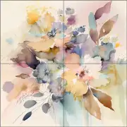 Floral Tile Backsplash Leah McLean Flower Art Ceramic Mural OB-MCL108