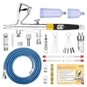 Multi-Purpose Airbrush Kit, Dual-Action Gravity Feed Air Brush Sets with with...