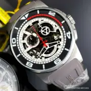 Invicta Reserve Sea Vulture Swiss Made 47mm Gray Rubber Skeletonized Watch New