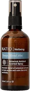 Natio Australia Wellbeing Ambient Scented Spray - Sleepy Blend Mist, 100ml - Lavender Room and Linen Spray Air Freshener, Lavender & Valerian Calming Spray for Deep Sleep - Botanical Oils, Vegan Friendly & Made in Australia