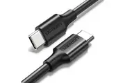 Ugreen USB-C 2.0 Male To USB-C 2.0 Male 3A Nickel Plating Data Cable (1m)