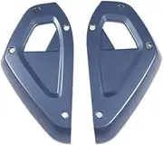 for Land for Rover Defender 90 110 2020-2023 ABS Matt Black/Carbon Fiber Car Dashboard Side Panel Cover Trim Car Accessories auto Parts(Blue)