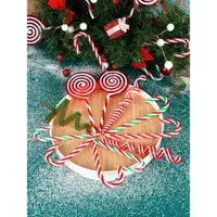 在飛比找ETMall東森購物網優惠-圣誕樹紅白棒棒糖拐杖圣誕裝飾品
