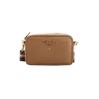 Prada Vitello Phenix Crossbody Bag Caramel