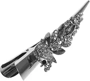 DECOMELODY Crystal Alligator Clip Hairpin Rhinestone Hair Barrette for Women's Hair Decor