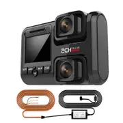 Pro 4K Dual Dash Camera: 24/7 Security, Parking Mode, Front & Rear