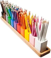 Amazing Child Montessori Pencil Holders On A Wooden Stand - Pencils NOT Included