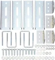 Boat Trailer Bunk Brackets Heavy Duty Steel Swivel Top Bunk Bracket Kit for Boat Trailer Crossmember Complete Installation Set