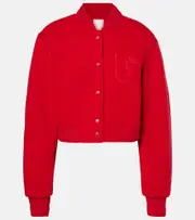 [Givenchy] Givenchy Cropped wool varsity jacket AU 12 red