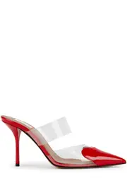 Alaïa Coeur 90 Patent Leather Mules - Red - 5 5