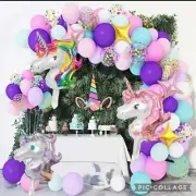 Birthday Decor Balloons Garland Baby Shower Party Balloons Arch Kit Unicorn
