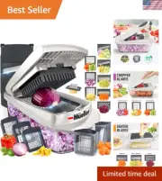 Pro-Series 10-in-1, 8 Blade Vegetable Chopper, Onion Mincer, Cutter, Dicer, E...