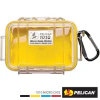 在飛比找PChome24h購物優惠-PELICAN 1010 微型防水氣密箱-透明(黃)