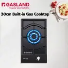 GASLAND chef 30cm Gas Cooktop Glass Single Burner Gas Hob Cook Top Trivets Stove