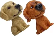 ERINGOGO Bobblehead Dog Model Dashboard Accessory Car Decorations for Women Mini Animal Figure Decor Pet Shaking Head Ornament