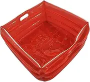 Perfk Inflatable Pool Foot Bath Basin,Pet Washing Basin,above Ground Swimming Pool Foot Bath for Home SPA Treatment, Red
