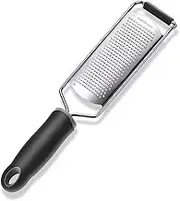 Citrus Zester & Cheese Grater - Parmesan Cheese, Lemon, Ginger, Garlic, Nutmeg, Vegetables, Fruits - Razor-sharp Stainless Steel Blade With Protect Cover