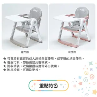 【Nuby】可攜兩用兒童餐椅｜餐椅加高 寶寶吃飯 通過安全檢驗