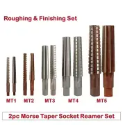Versatile MT 1/2/3/4/5 Morse Taper Hand Reamer Set for Various Applications