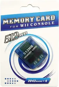 在飛比找Yahoo奇摩拍賣-7-11運費0元優惠優惠-Wii主機 512MB記憶卡/儲存卡 NGC/GameCub