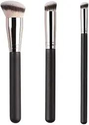 Foundation Brushes Professional Brightening Concealer Brush Slant Angled Nose Contour Brush for Eyebrows Eyeshadow Concealer Highlighter Blending Liquid Cream Powder Makeup (Style 1, Pack of One)