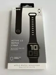 LAUT Active 2.0 Watch Strap for Apple Watch 38/40/41 MM Series 1-7 SE - Black