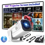 2025 Upgraded Projector 1080P UHD Portable Phone Movie Android/iOS/TV Stick HDMI