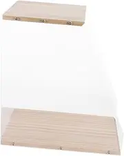 TOKIDNY Cd Storage Cd Holders Record Player Cabinet Media Storage Record Player Stand Book Display Case Dvd Stand Miniature Display Case Dvd Holder Artifact Showcase Transparent Acrylic