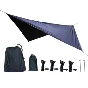 NNEOBA Waterproof Tarp Tent Shade Outdoor Camping UV Canopy (Black)