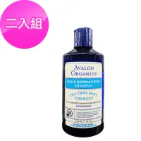 在飛比找momo購物網優惠-【AVALON】湛藍茶樹薄荷洗髮精414ml(二入組)