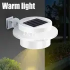 UP 10Pc Solar Powered 3LED Gutter Wall Fence Lights Outdoor Garden Security Lamp