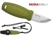 MORAKNIV SWEDEN ELDRIS GREEN MINI SMALL NECK KNIFE SURVIVAL FIRESTARTER SHEATH