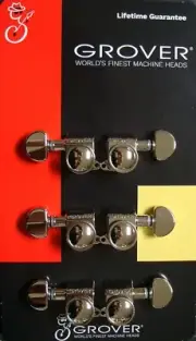 Grover 505N Mid size Roto-Grip Locking Rotomatic Tuners 3+3, Nickel Finish