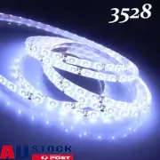 3528 LED Strip Lights Waterproof Cool White 12V 5M SMD 300 Leds Car Caravan Home