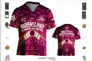 (XL) (AP61) State of Origin - Maroons Indigenous Jersey AP61 HANDS QLD (Size: XL)