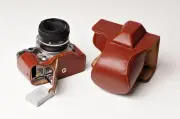 Genuine real Leather Full Camera Case bag for Nikon DF 50mm lens Bottom Openning