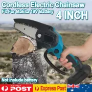 4'' Cordless Electric One-Hand Wood Cutting Saw Chainsaw For Makita 18V Battery