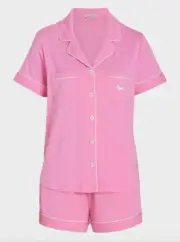 NEW PETER ALEXANDER PJ SET DREAMY BAMBOO JERSEY TOP & SHORTS PINK XL RRP$129
