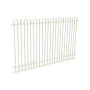 ProtectorAl 1201 - 2399 x 1800mm Surfmist Aluminium Loop And Spear Pool Fence Panel With Mid Rail
