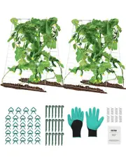 A-Frame Cucumber Trellis 35" x 55" Foldable Metal Garden Trellis