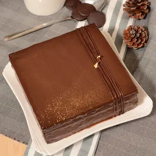 【Aposo法式甜點】巧克力黑金磚方形6吋蛋糕 艾波索 比利時巧克力 法國巧克力蛋糕 伴手禮 甜點 派對 蛋糕 分享日