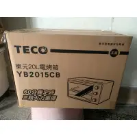 在飛比找蝦皮購物優惠-全新未拆封！TECO 東元 20L電烤箱 YB2015CB