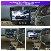 Wireless Apple CarPlay Android Auto head unit BT For Honda Civic 2000-2007 Sedan (for: Honda Civic)