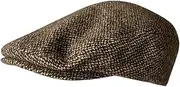 [svlftecon] Unisex Newsboy Cap Flat Ivy Hat Cabbie Hunting Driving Hat for Autumn Winter Series 4, Green Brown Particles, Large
